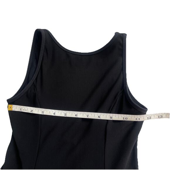 Move Dance Asymmetrical Dress Womens Small Black High Neck Slit Leotard Lyrical - Picture 5 of 9